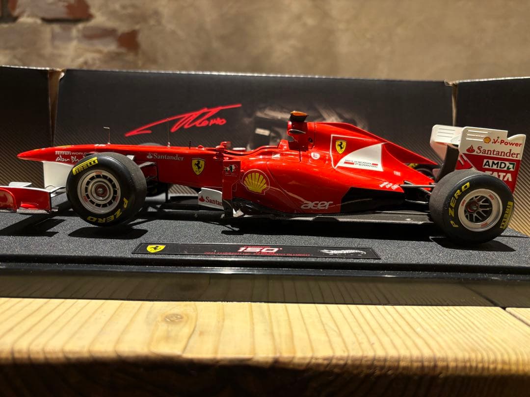 美品!マテルエリート1/18フェラーリ150°イタリア　トルコGP優勝アロンソ