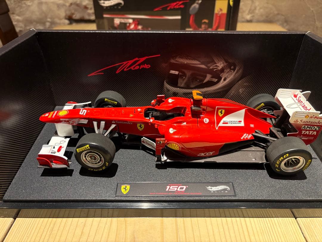 美品!マテルエリート1/18フェラーリ150°イタリア　トルコGP優勝アロンソ
