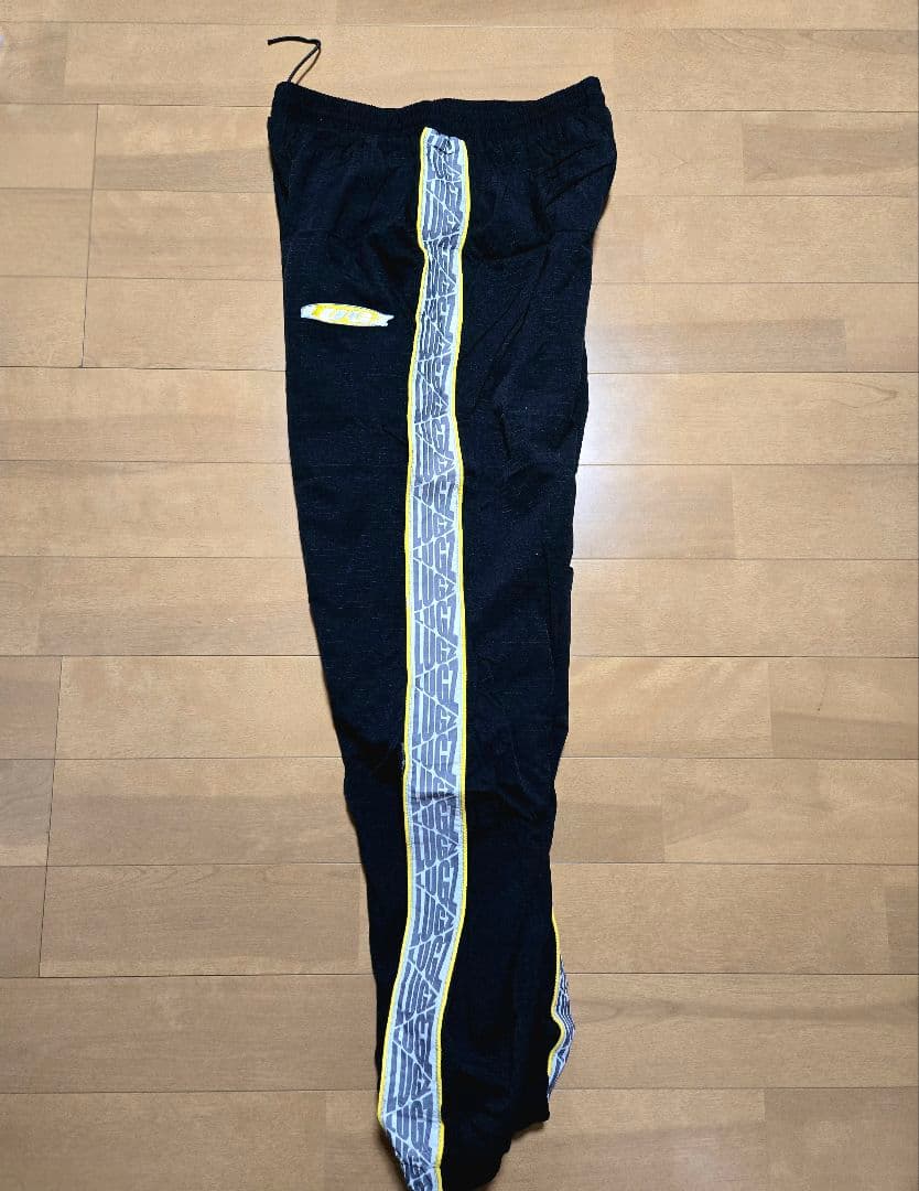 LUGZ スポーツパンツ 黒 サイドストライプ