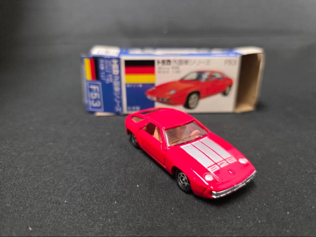 トミカ青箱F53 ポルシェ928(日本製)輸出モデルレア希少