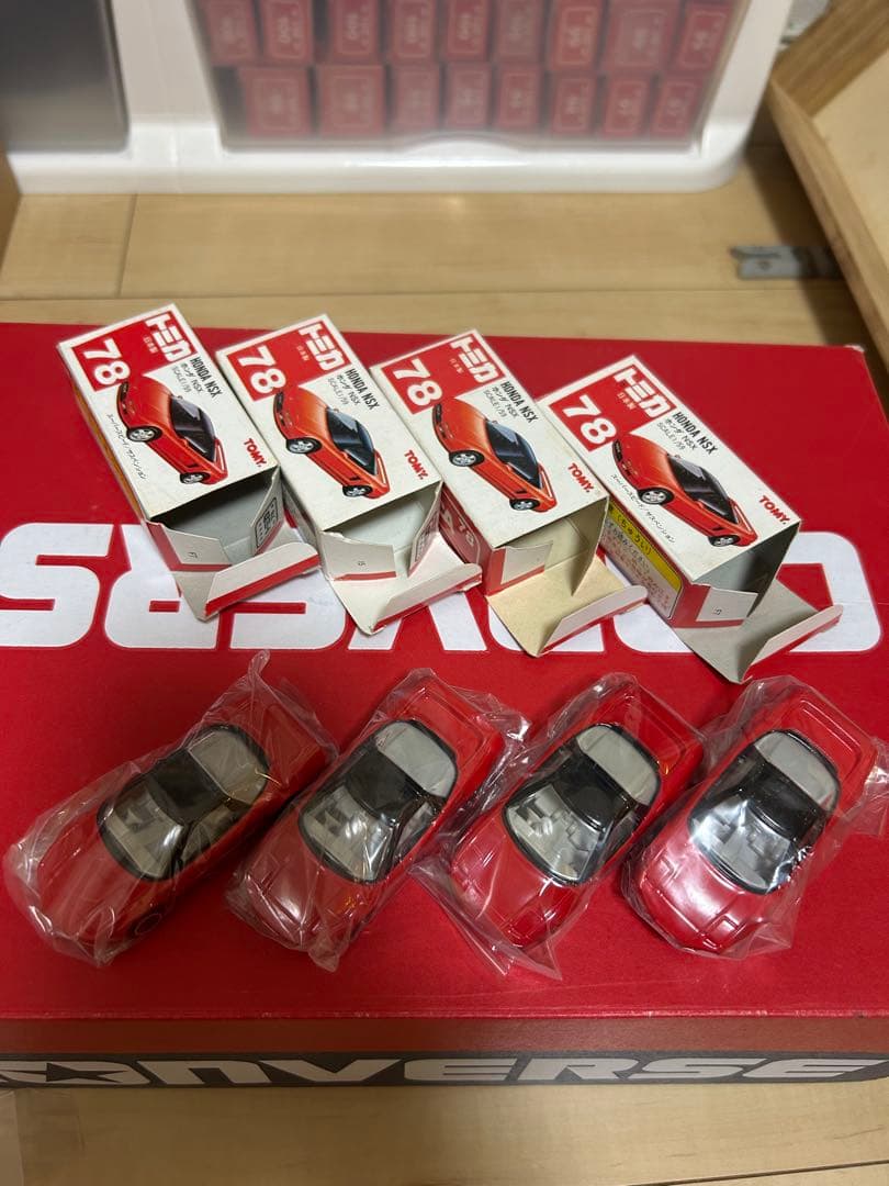【廃盤】トミカ 78 ホンダ NSX 日本製 4台セット