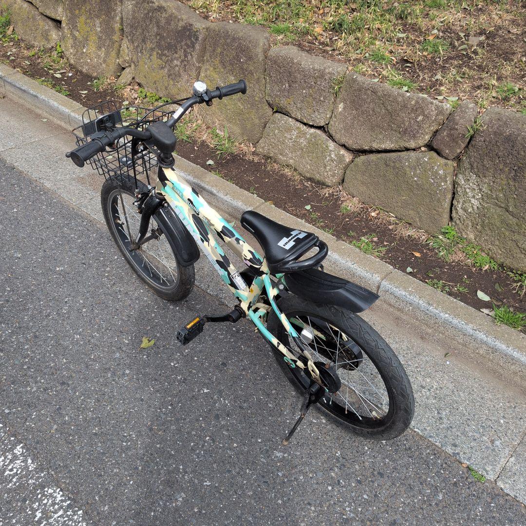 ​【直接引取】ハマー HUMMER 子供用自転車 18インチ 迷彩 譲渡証明書付