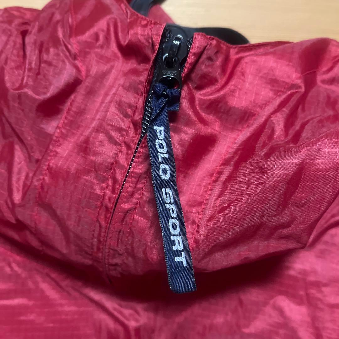 POLO SPORT フード付きウィンドブレーカー 赤