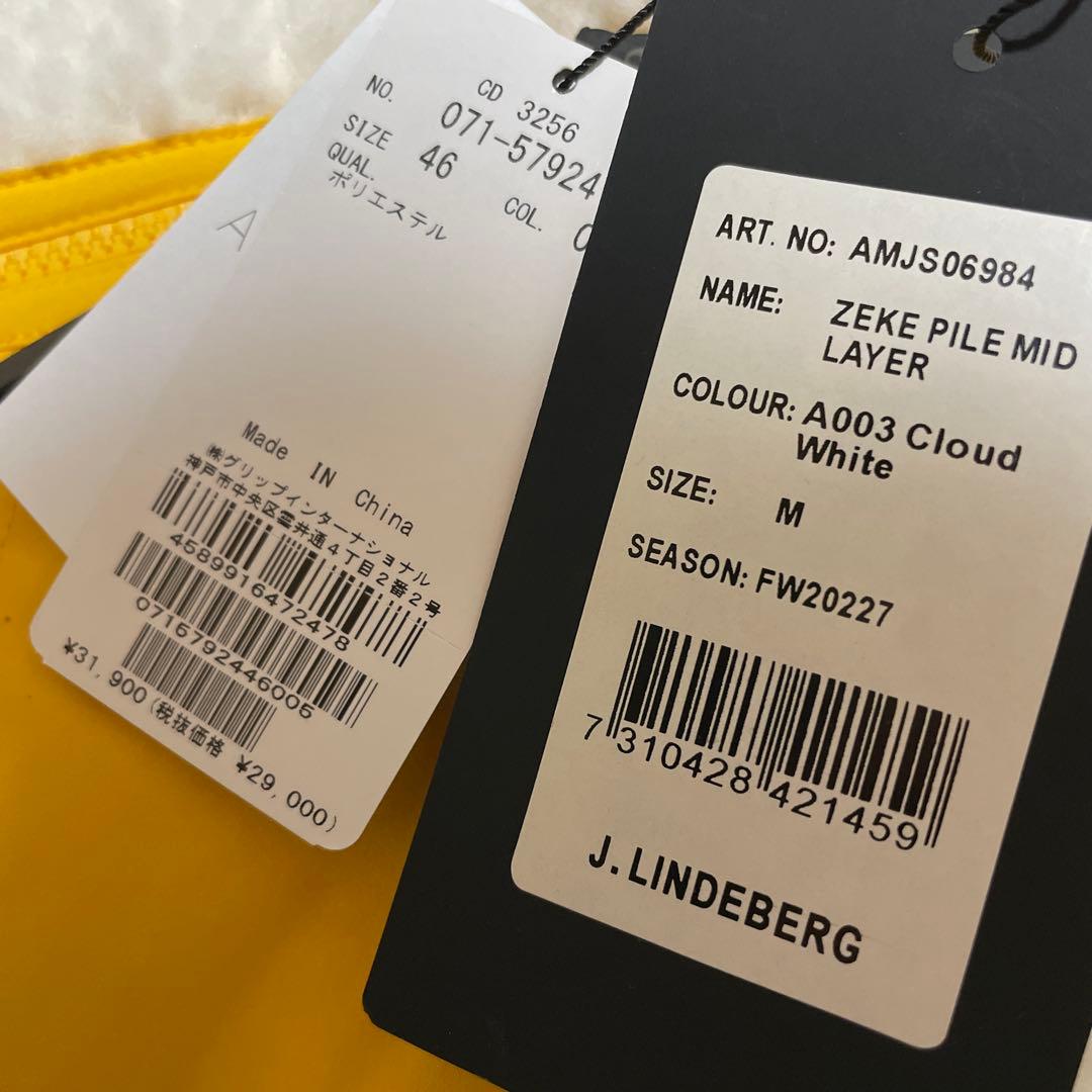 J.LINDEBERG ボア ダブルジップ ミッドレイヤー ブルゾン 秋冬