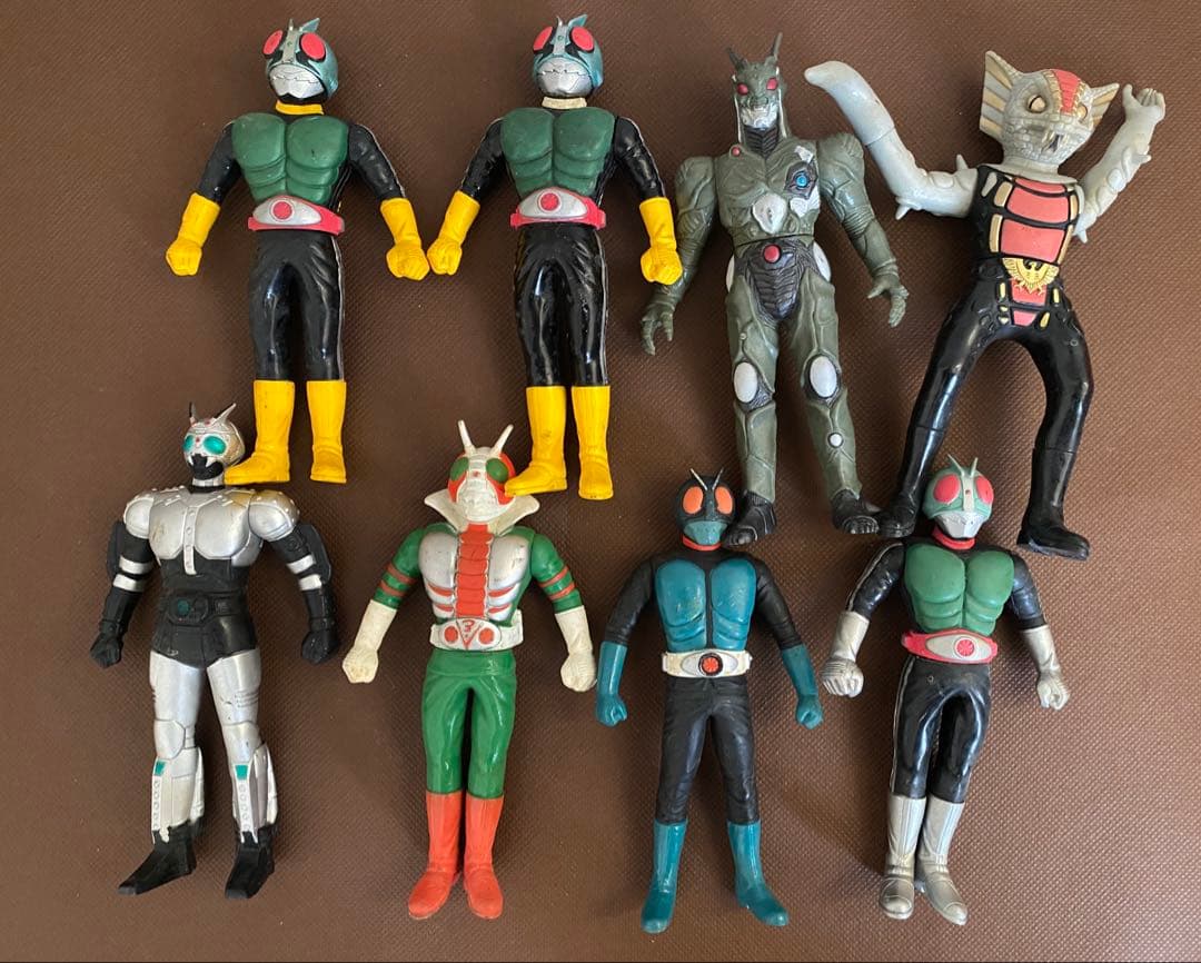 【中古品・ジャンク品】仮面ライダーソフビフィギュア セット売りまとめ 昭和 平成