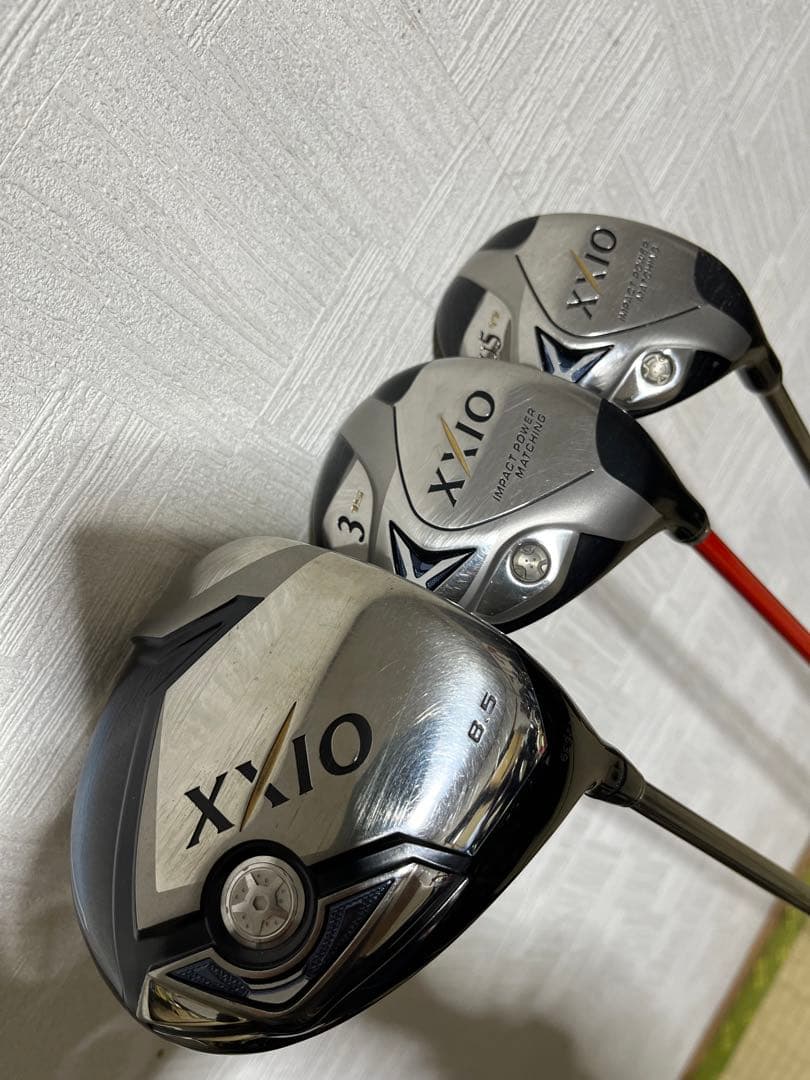 支給品！ぶっ飛び！XXIO7代目1W、6代目3W＆5U　ウッド3本セット　X