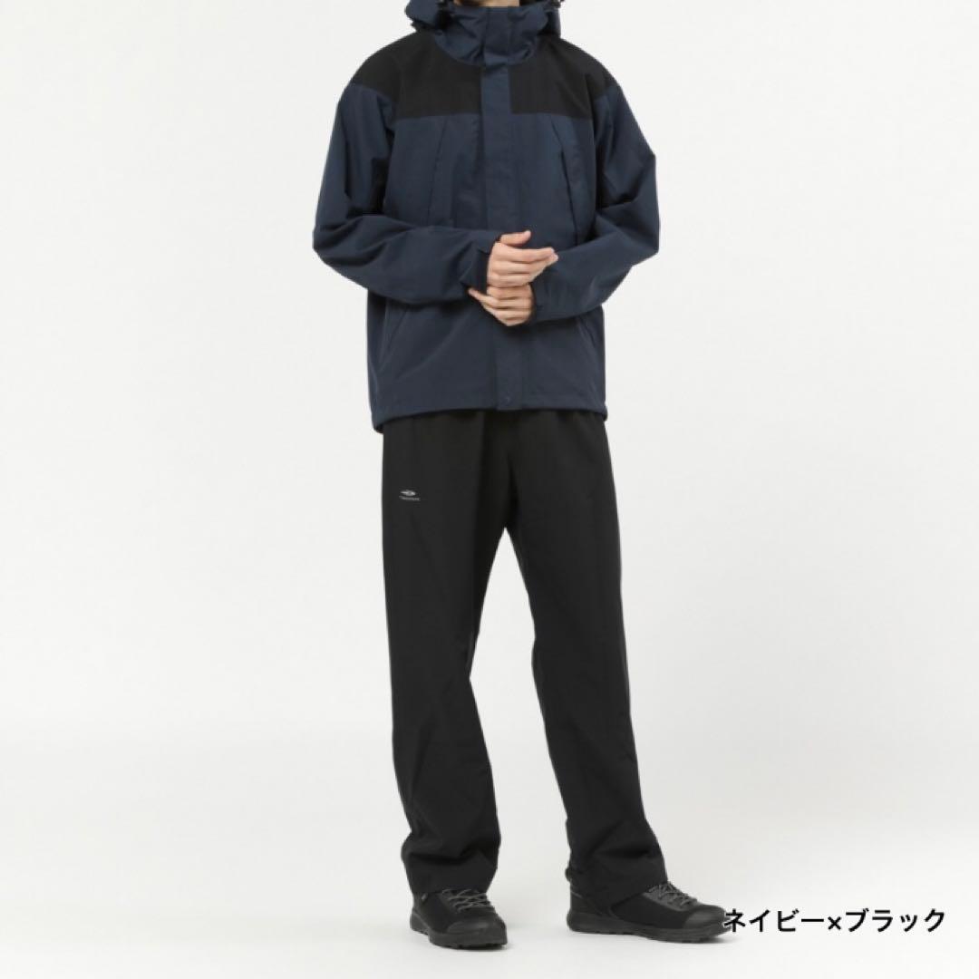未使用品□TIGORA ティゴラ　防水透湿　レインスーツ上下　ネイビー　L