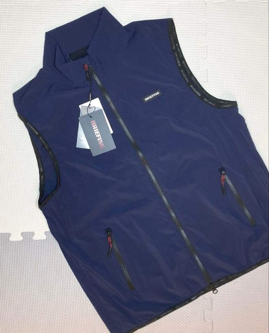 BRIEFING GOLF MS WIND VEST（NAVY／M）