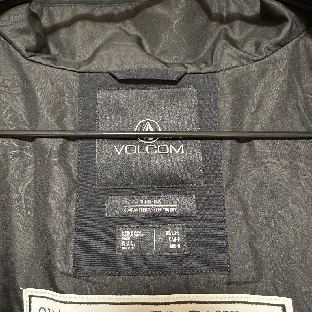 VOLCOM GORE-TEX スノーボードウェア S ブラック ホワイト 防水