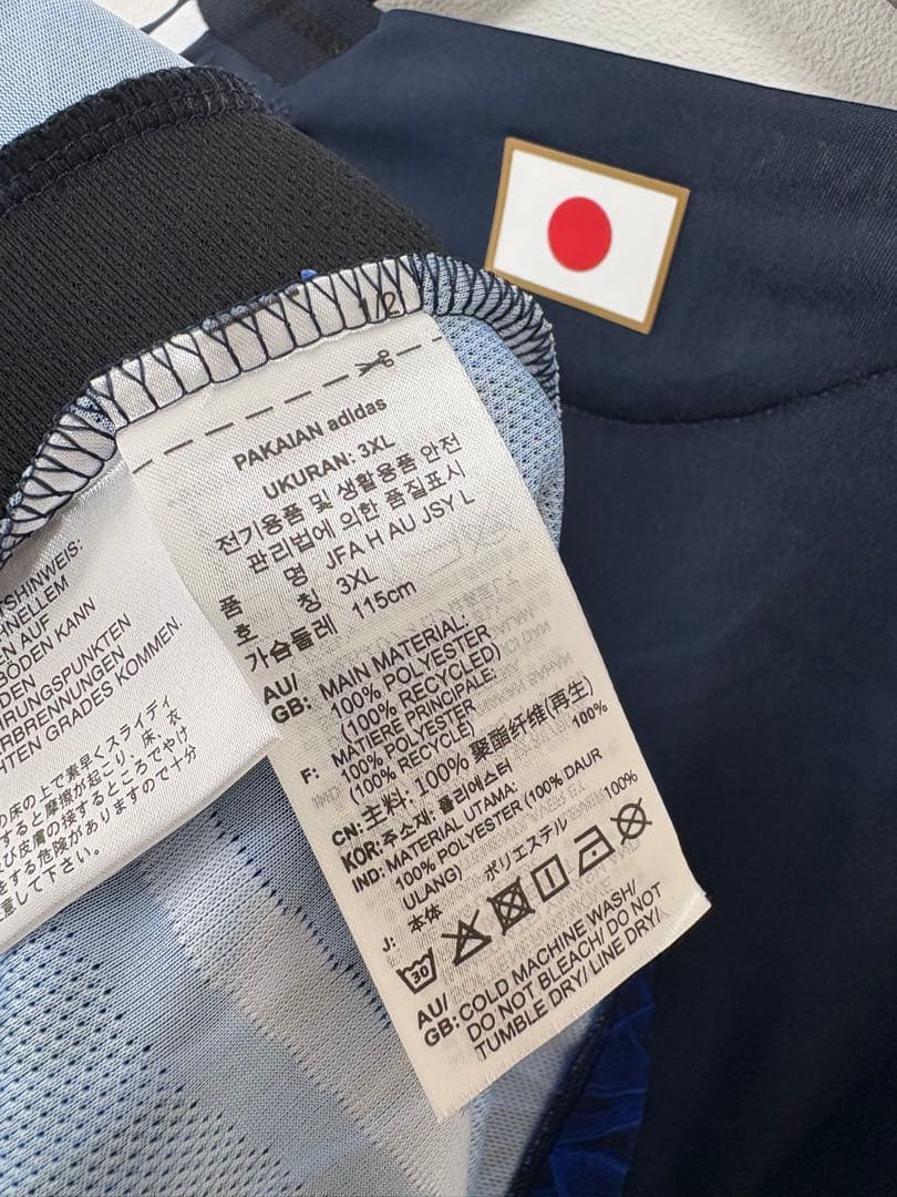【2XL】【新品・正規品】日本代表 オーセンティック 長袖 ユニフォーム y3