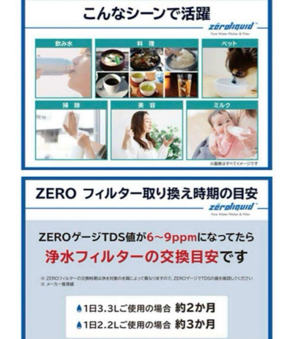 未使用　６層浄水フィルター搭載 素材の味を引き立てる ＺＥＲＯピッチャー
