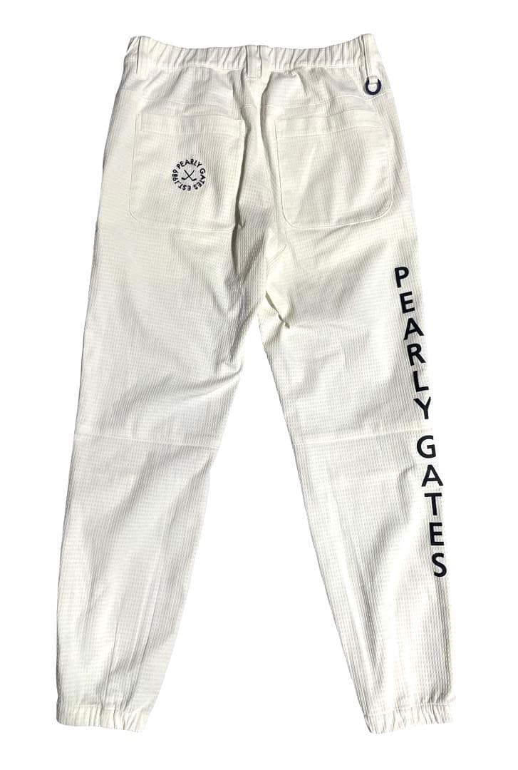 美品☆PEARLY GATES シアサッカー ジョガー パンツ レディース0