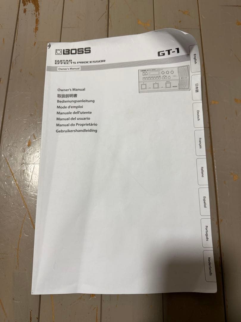 BOSS GT-1 ギターエフェクター　教科書付