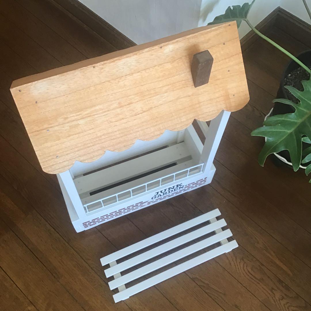 woodトレリス飾り棚一段多肉植物・観葉植物フラワースタンド