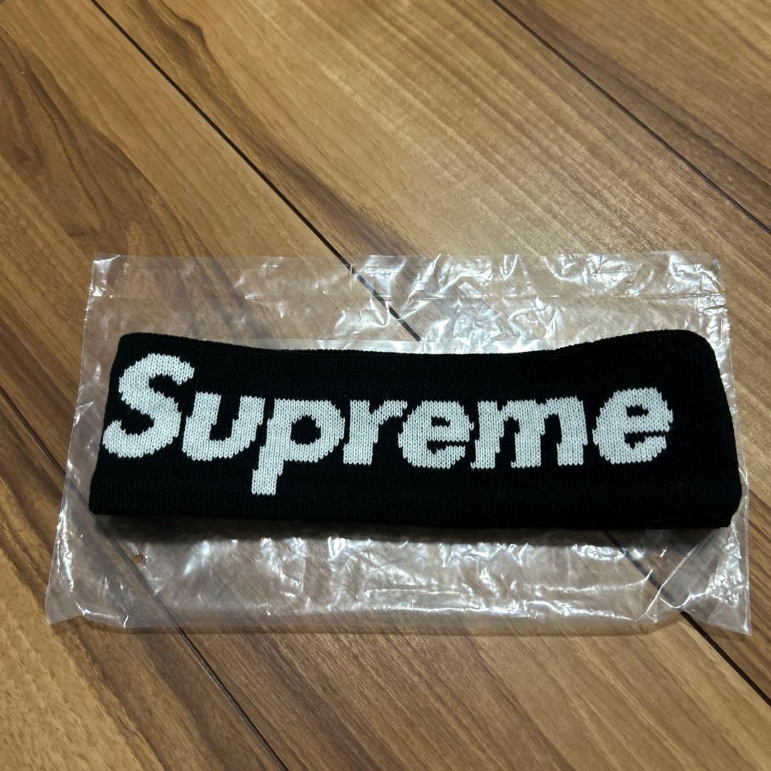 Supreme ブラック ヘアバンド