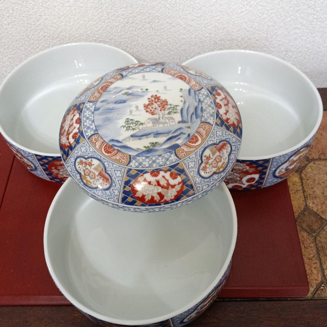 美濃焼　庫山窯　三段重箱　取り皿　5枚セット　新品未使用品