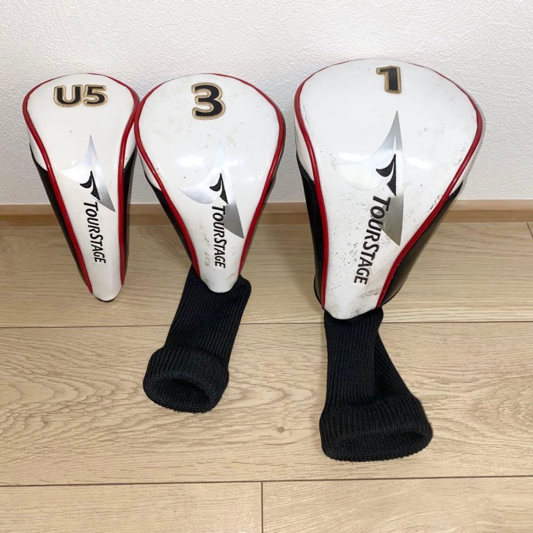 TOURSTAGEゴルフクラブ セット 初心者メンズ右利きキャディバッグ付SR