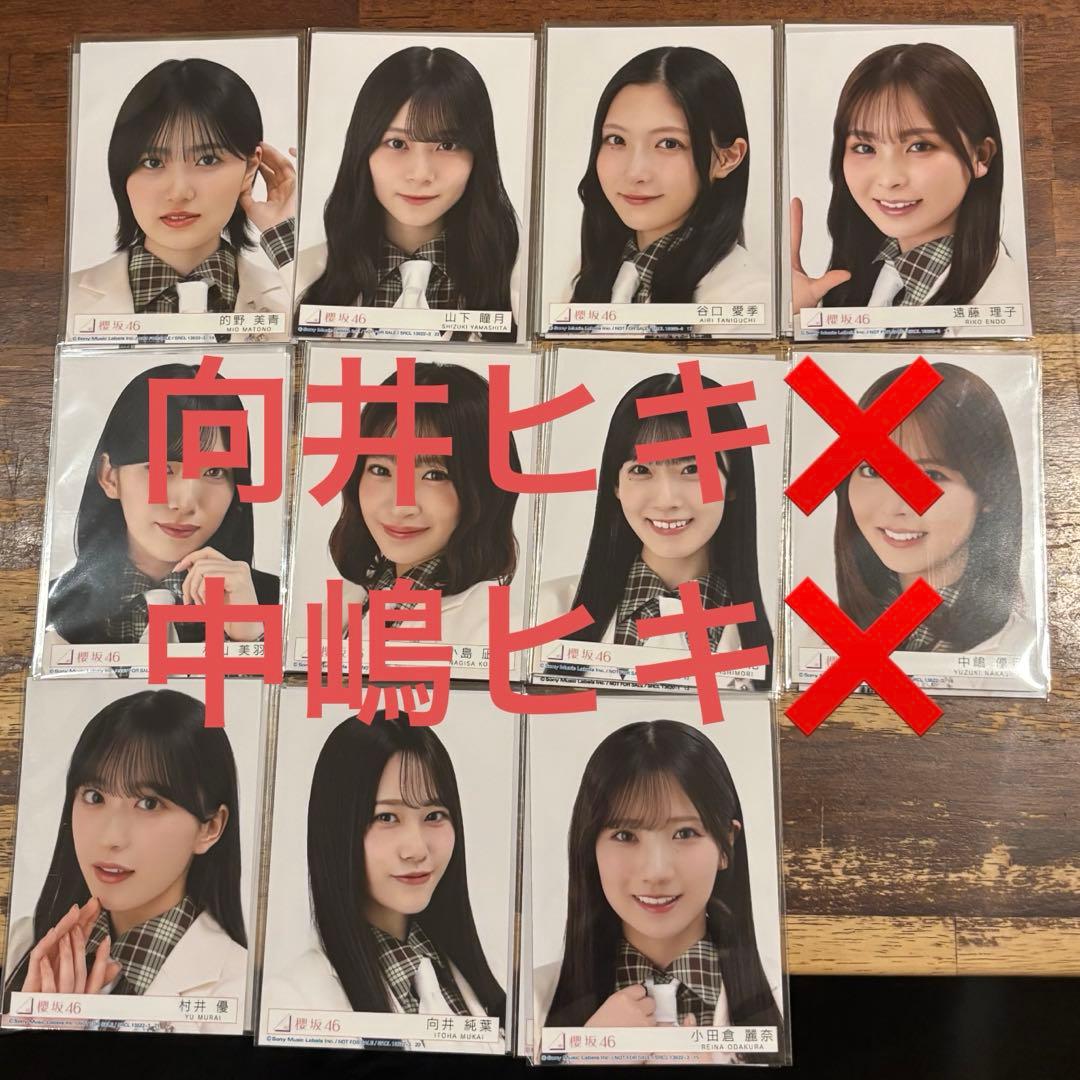 櫻坂46 The growing up train 生写真　全メンバー　抜けあり