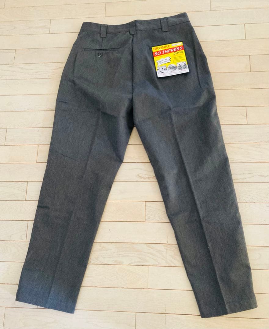 BIG MIKE ★ピンタックチノワークパンツ★杢グレー32インチ新品未使用品