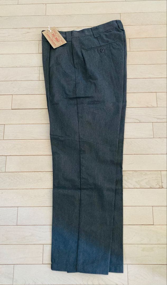 BIG MIKE ★ピンタックチノワークパンツ★杢グレー32インチ新品未使用品