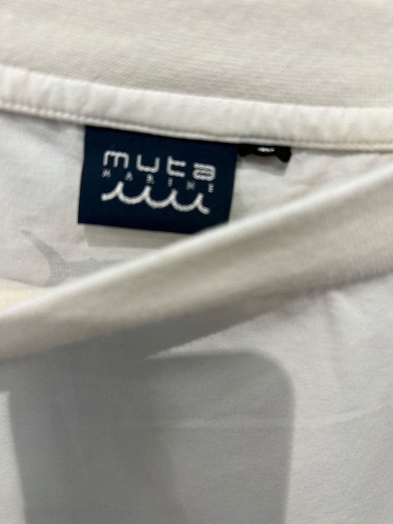 muta marine 長袖ホワイト薄手トップス