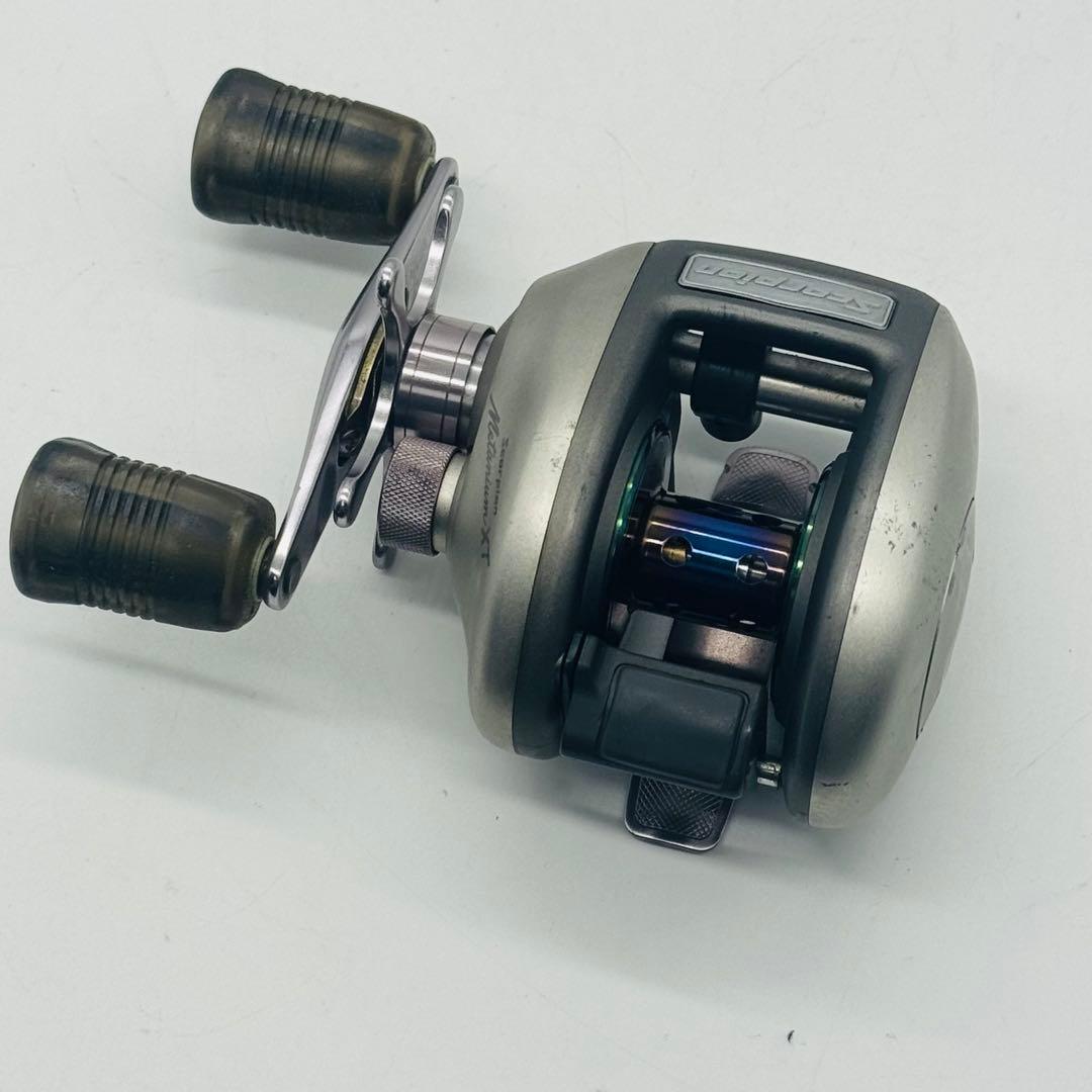 【キズ少ない】シマノ 97スコーピオン メタニウムXT 左ハンドル　銀メタ