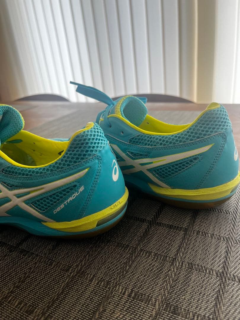 デスタッキ 6 K　ターコイズブルー×ホワイト　【asics|アシックス】