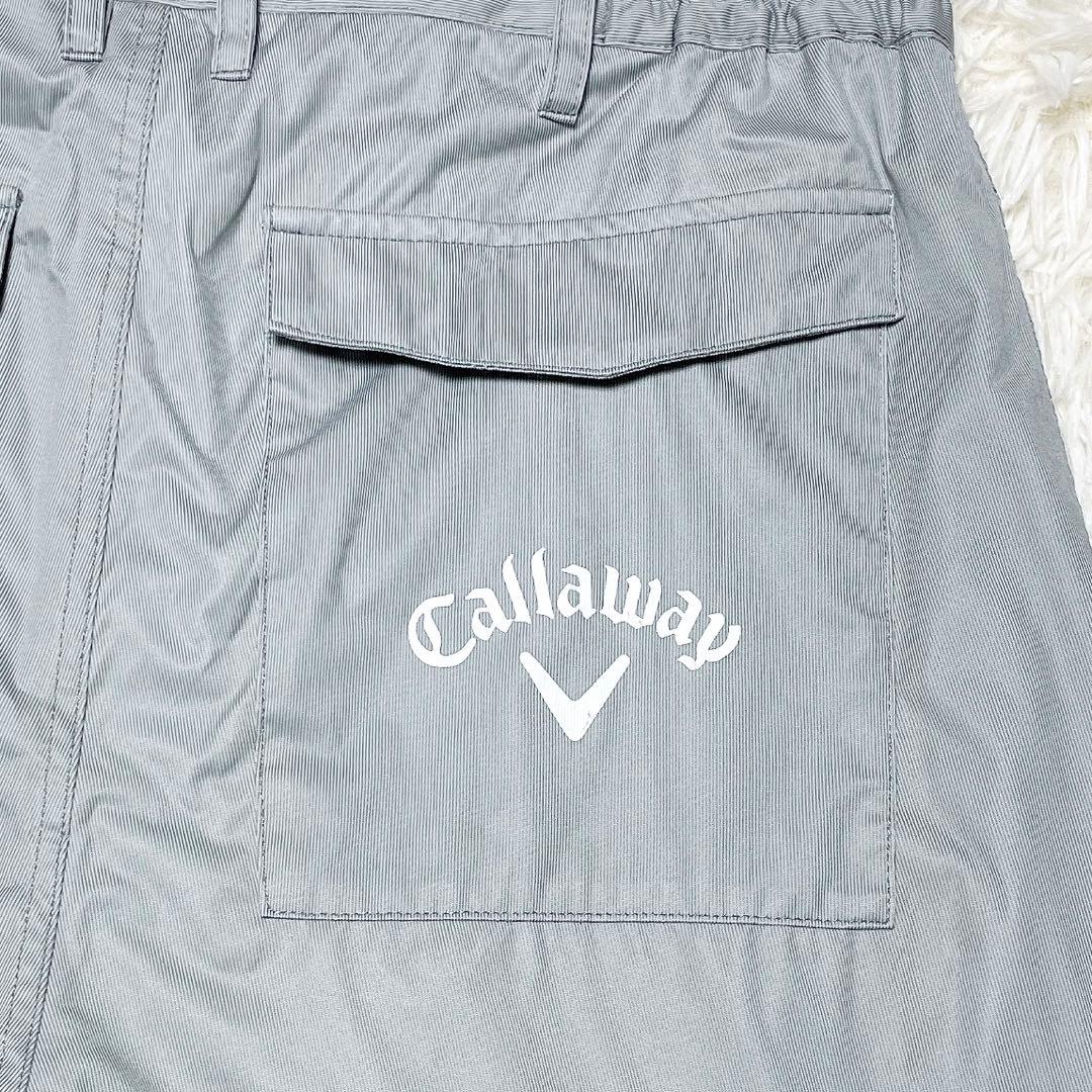 Callaway グレー フルジップジャケット レインウェア セットアップ M