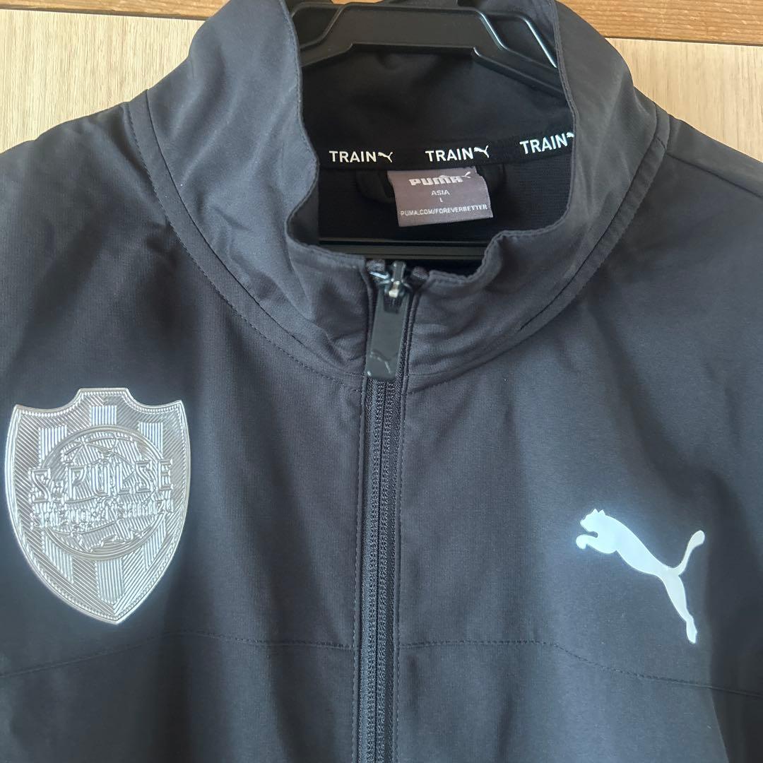 PUMA ブラック ウィンドブレーカー　清水エスパルス