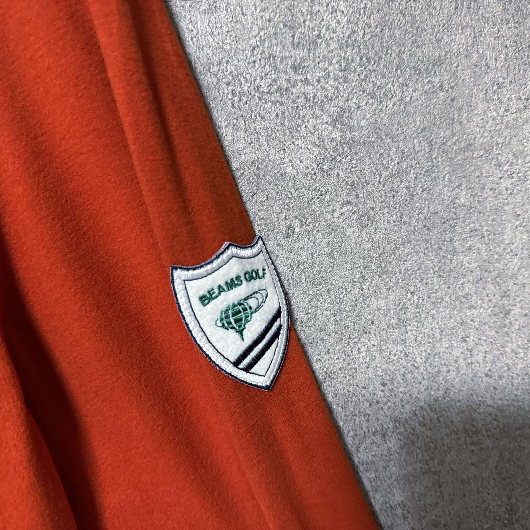 BEAMS GOLF ビームスゴルフ 微起毛 ハイネック シャツ オレンジ M