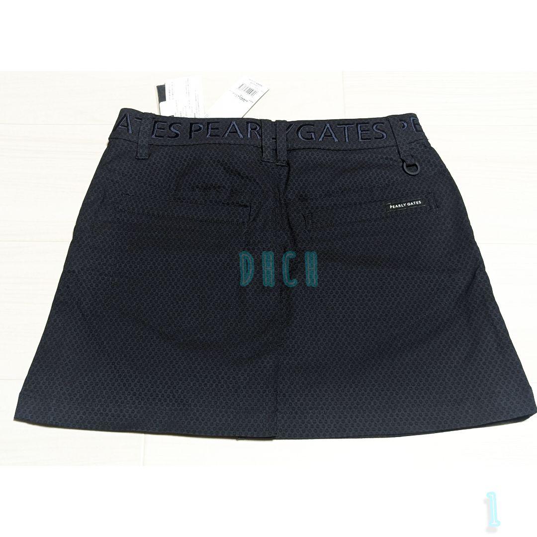 新品 【サイズ１(Ｍ)】【ダークネイビー】パーリーゲイツ スカート ゴルフ