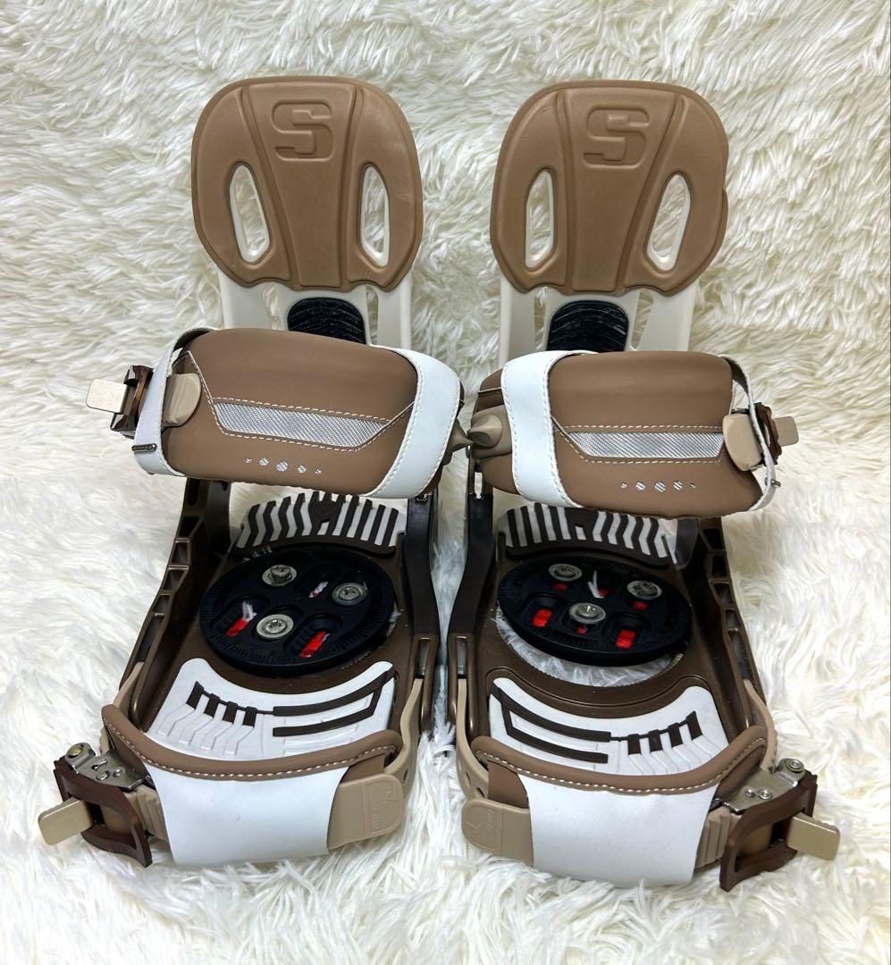 美品✨SALOMON スノーボードビンディング ブラウンsサイズ
