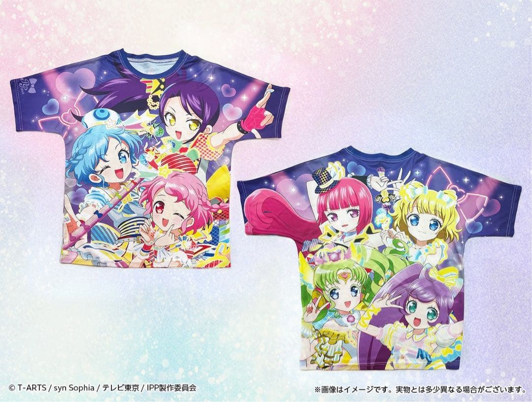 プリパラ フルグラフィックTシャツ フルカラー Lサイズ 未開封品