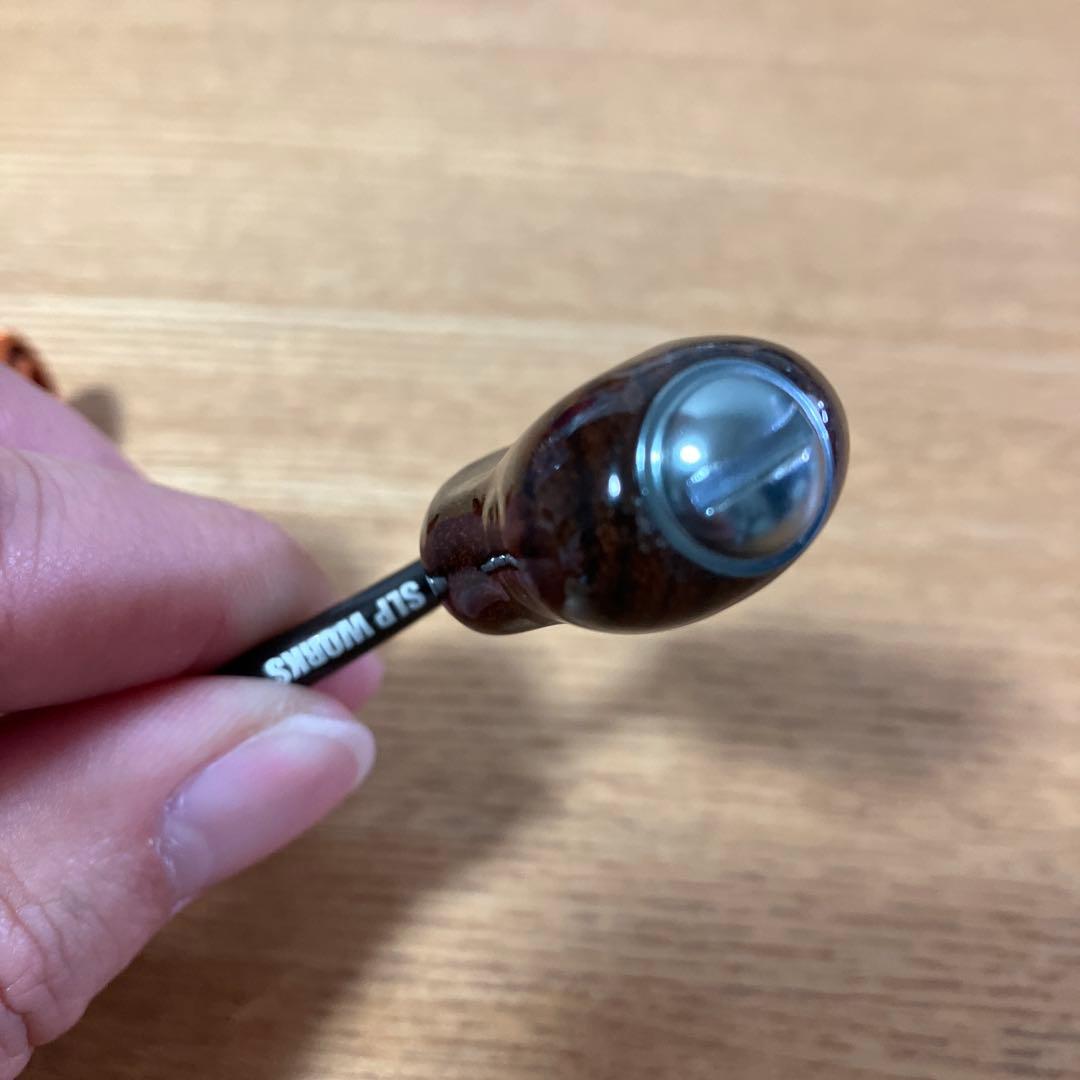 美品　SLP WORKS 35mm ハンドル　金檀木ノブ　ヘッジホグ　スタンド