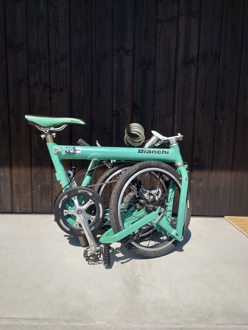 Bianchi 折りたたみ自転車 ミントグリーン