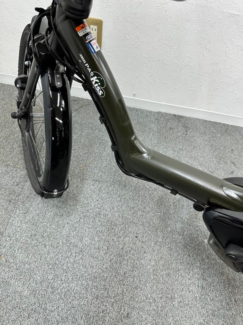 チャイルドシート付き電動自転車　ヤマハパスKISS 大型フロントカゴあり