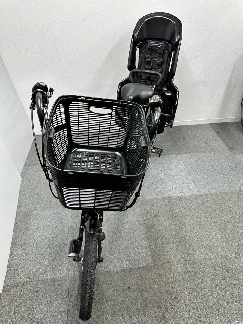 チャイルドシート付き電動自転車　ヤマハパスKISS 大型フロントカゴあり