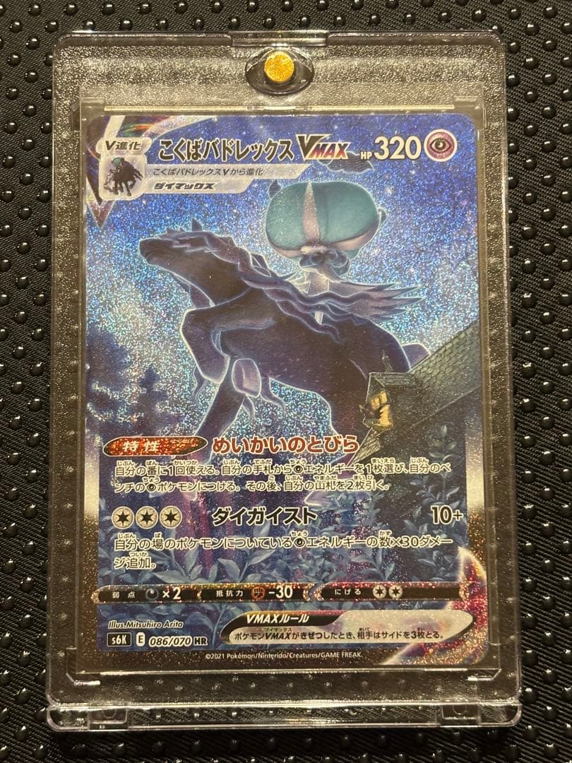 ポケモンカード　こくばバドレックス V MAX HR（SA）