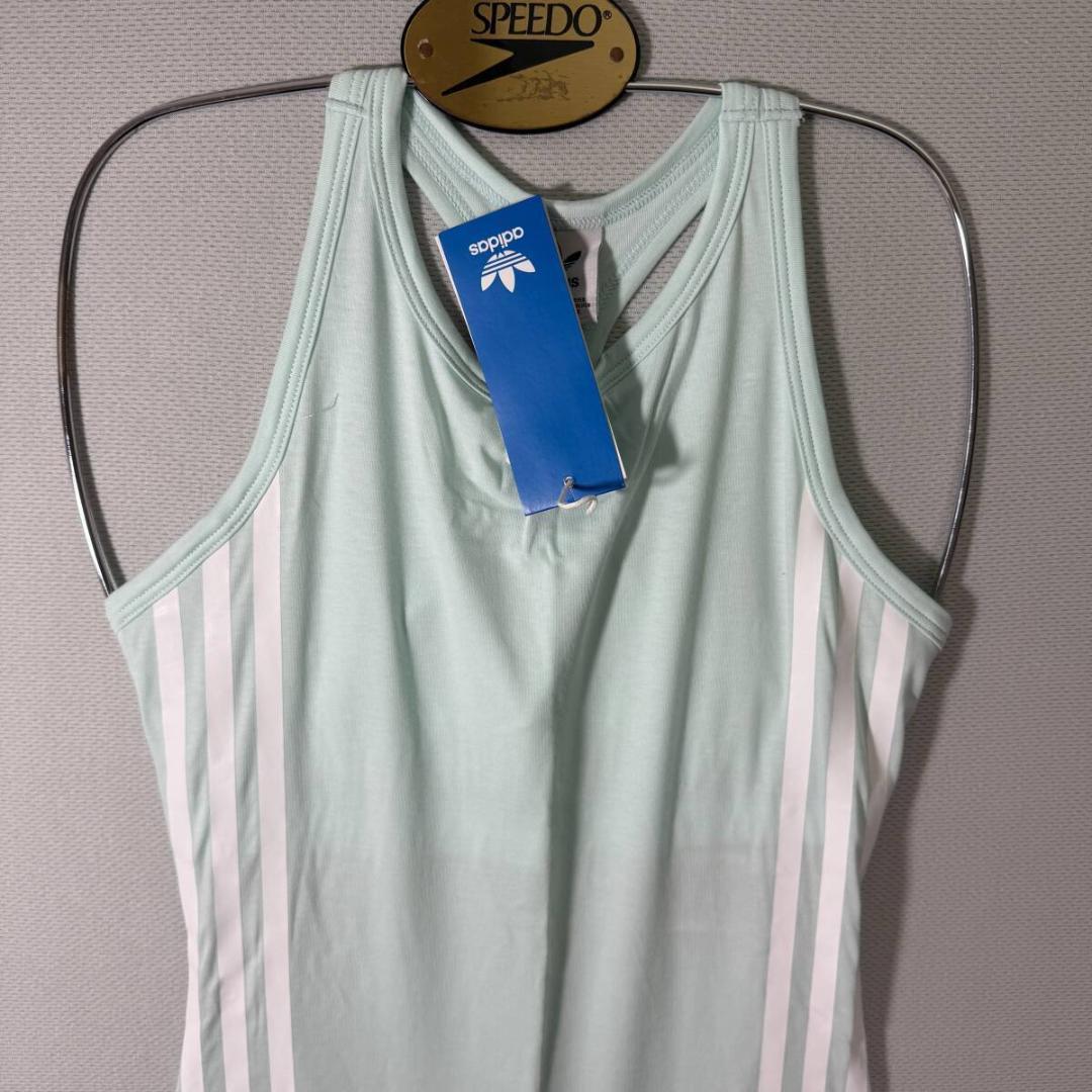 adidas ボディスーツ レオタード コットン LightBlue 海外2XL